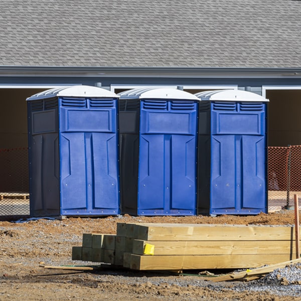 is there a specific order in which to place multiple porta potties in New Trier IL